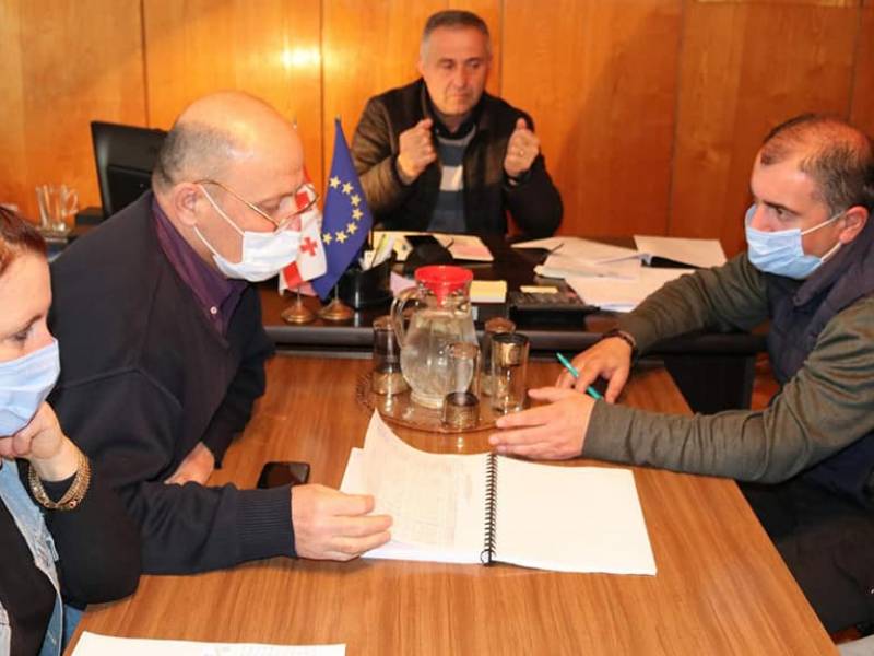 ცაგერის მუნიციპალიტეტის მერიაში მიღება-ჩაბარების კომისიის სხდომა გაიმართა